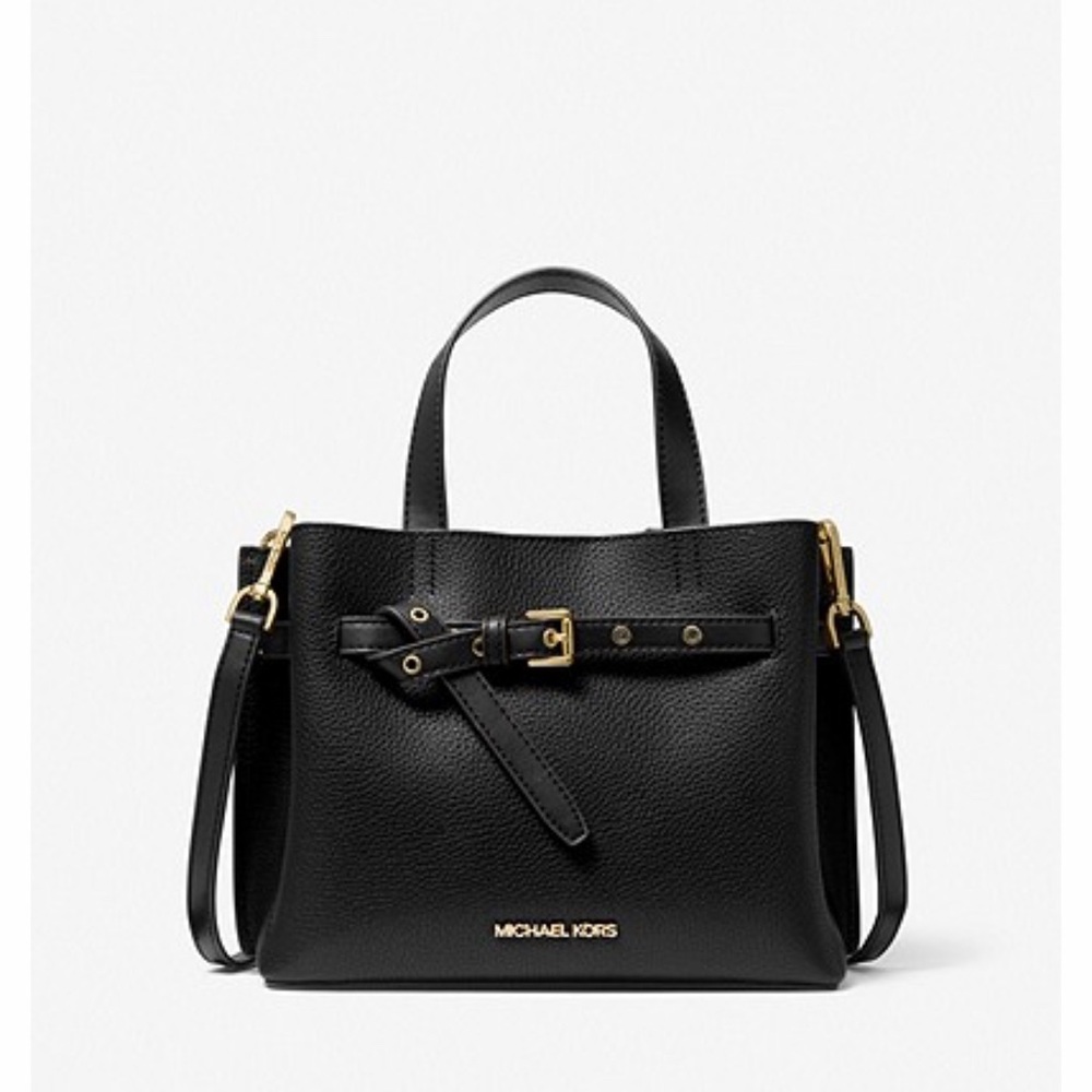 MICHAEL KORS EMILIA  PEBBLED LEATHER SATCHEL!